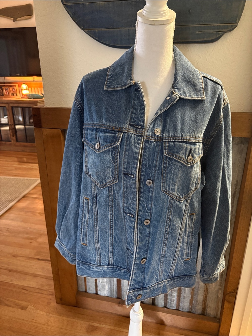 Abercrombie & Fitch Light Blue Denim Jacket